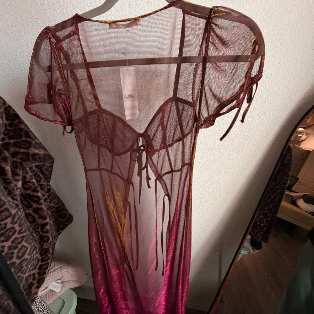 Mesh Corset Robe - Picture 5 of 6